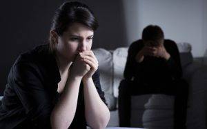 unhappy couple