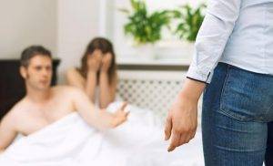 wife caught husband