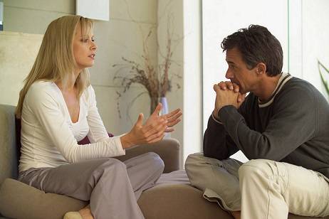 wife talking