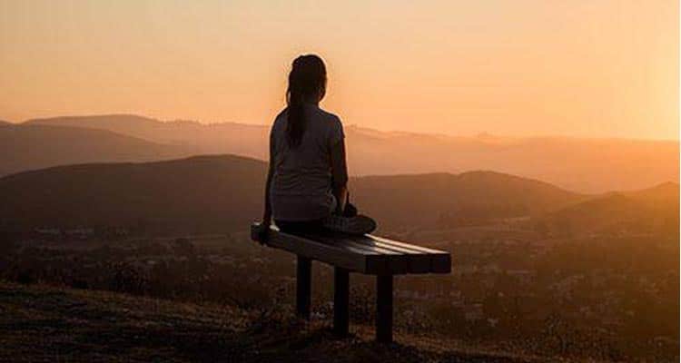 Women sitting alone