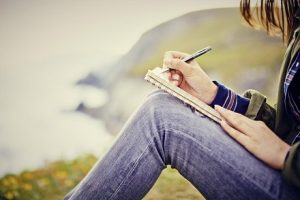 woman writing