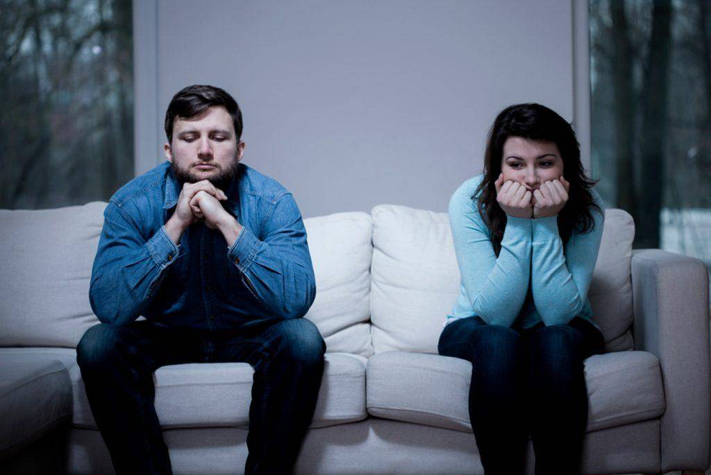 stressed couple