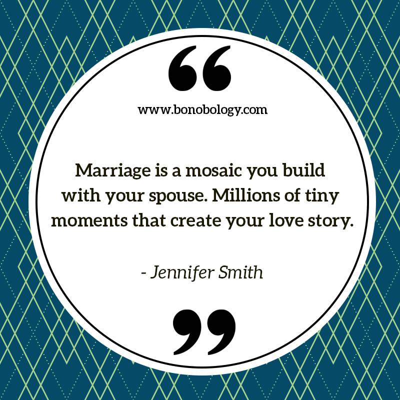 Jennifer Smith on marriage, tiny moments and mosaic