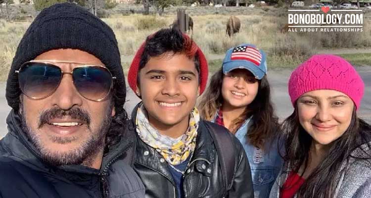 Upendra and Priyanka with their children