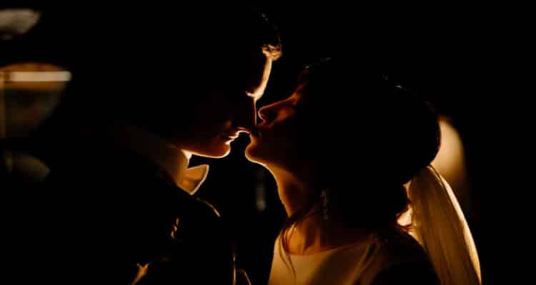 couple in a dark room