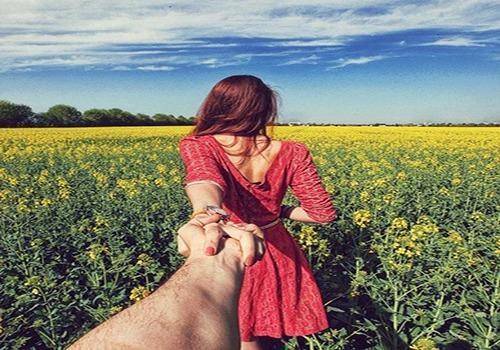 girl hand out