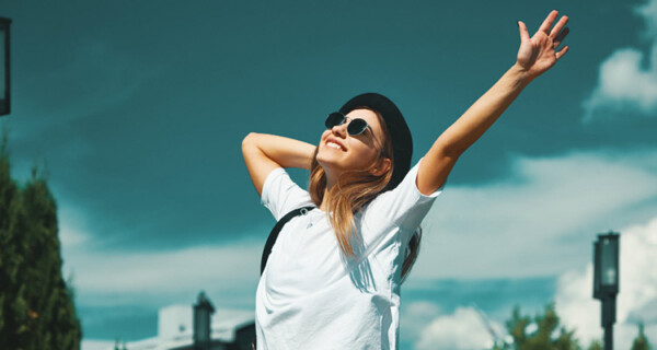 Young Woman enjoying the vacation