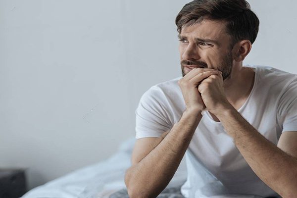 man thinking about his problems