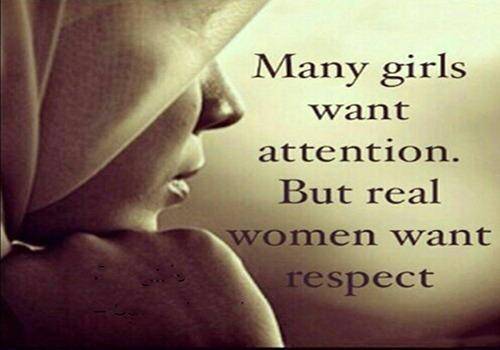woman need respect