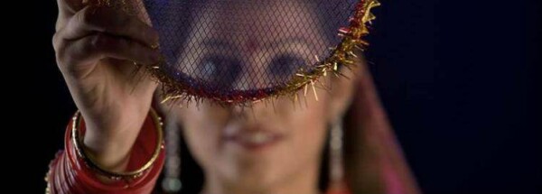 Lady dressed for Karvachauth
