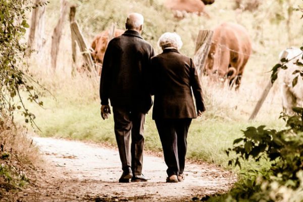 Old couple after kids have gone