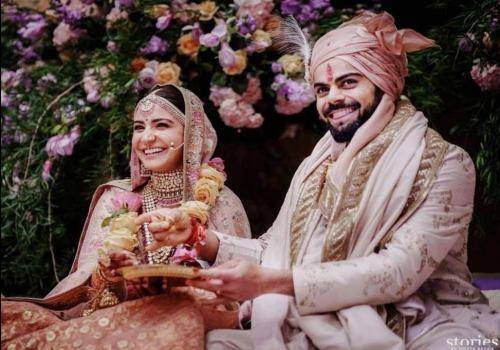 Anushka and virat in wedding