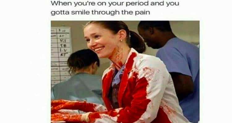 Blood flow in periods
