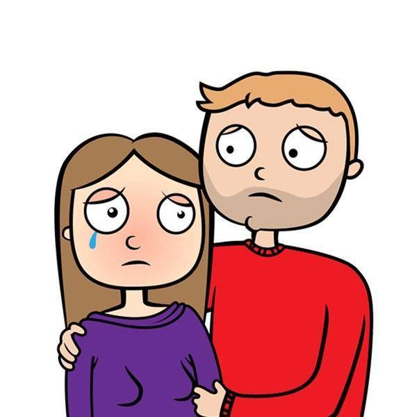 sad couple