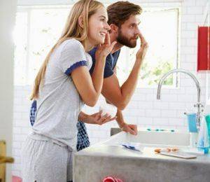 couple getting ready