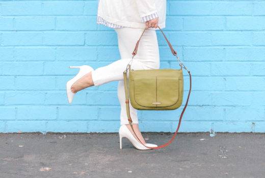 woman heading for date in her new heels