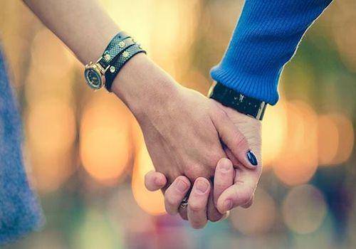 Holding hands
