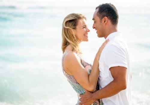 happy couple in their 40s 