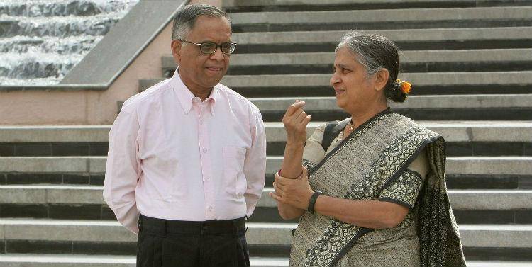 Narayana murthy and Sudha Murthy