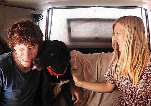 Couples and pet