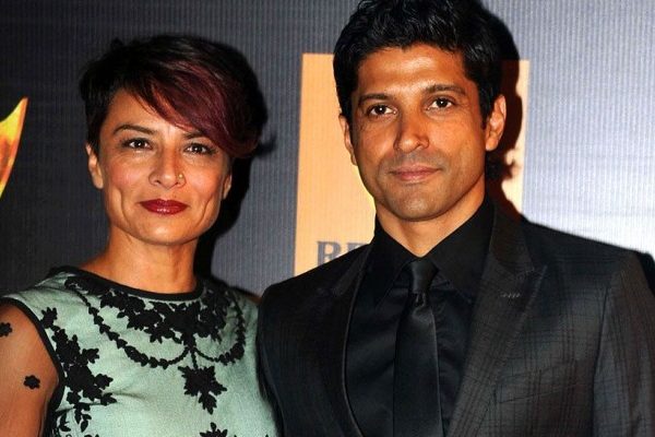 farhan akhtar with his wife