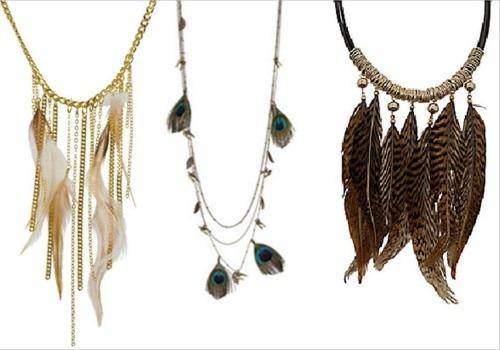 Feather necklaces are great gift ideas