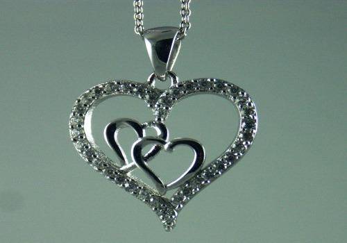 heart inside heart necklaces are great gift ideas