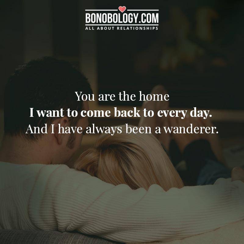 you are home
