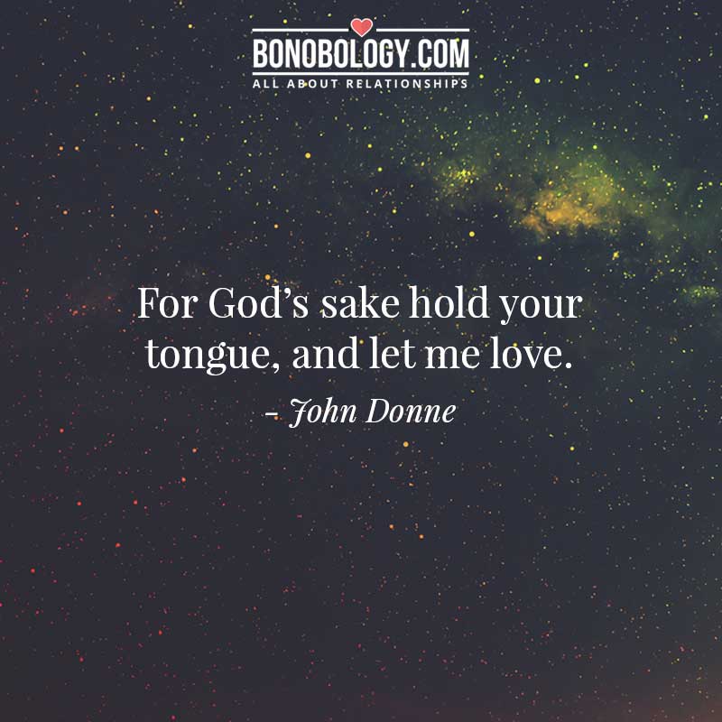John-Donne on let me love