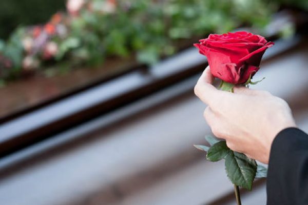 Funeral of partner
