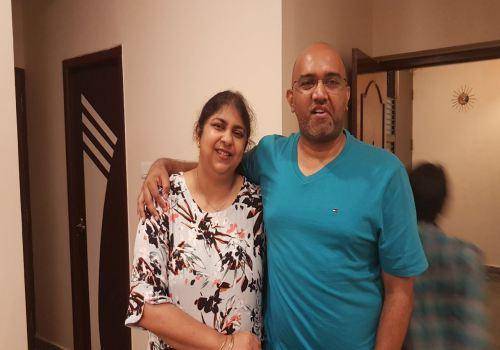 Riti Kaunteya with husband