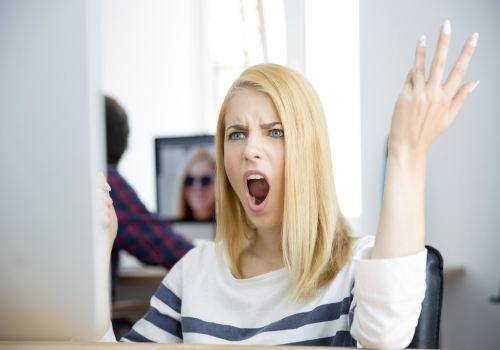 annoyed woman