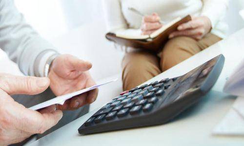 couple doing finance managing