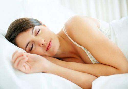 lady sleeping peacefully