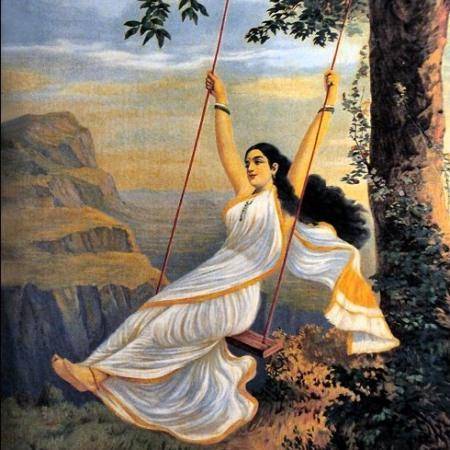 lady swinging in mythology