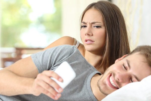 man cheating