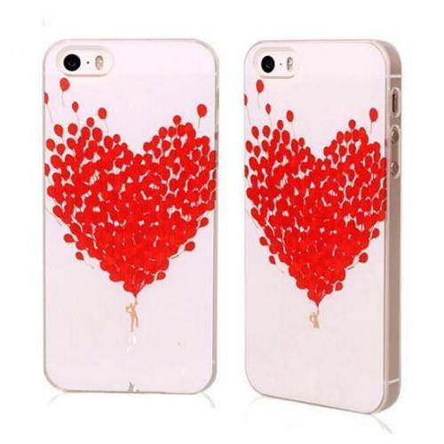 red heart phone cover