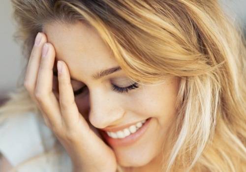 shy woman