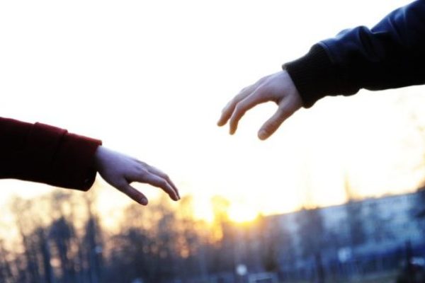 couple hands