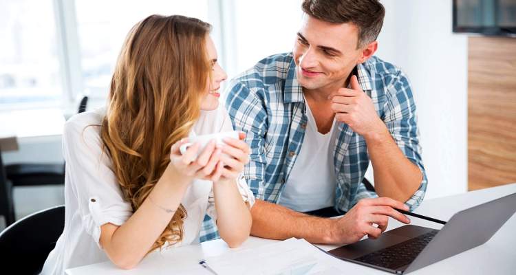 couple in office
