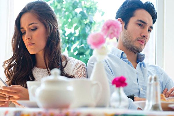 couple sitting and thinking