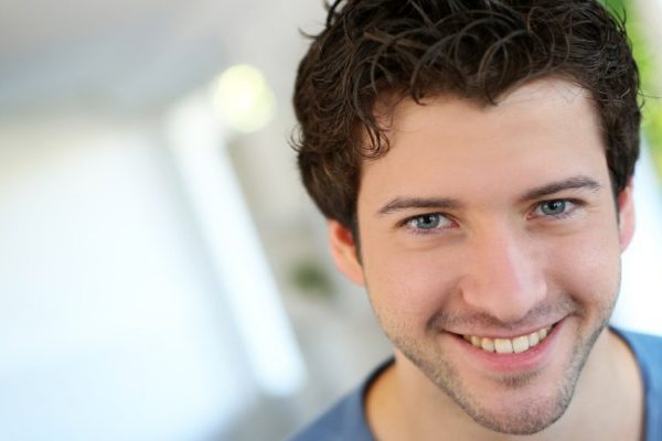 happy man smiling