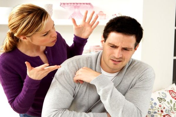 lady fighting with husband