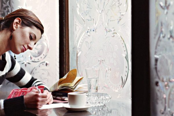 lady writing a letter