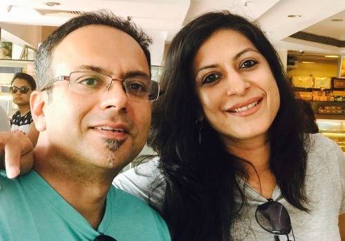 shivani thakral with her husband