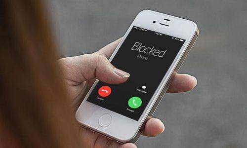 Blocked phone number