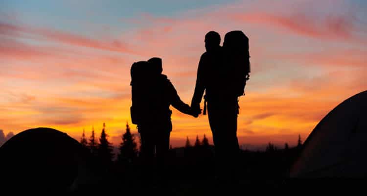 Couple on trekking