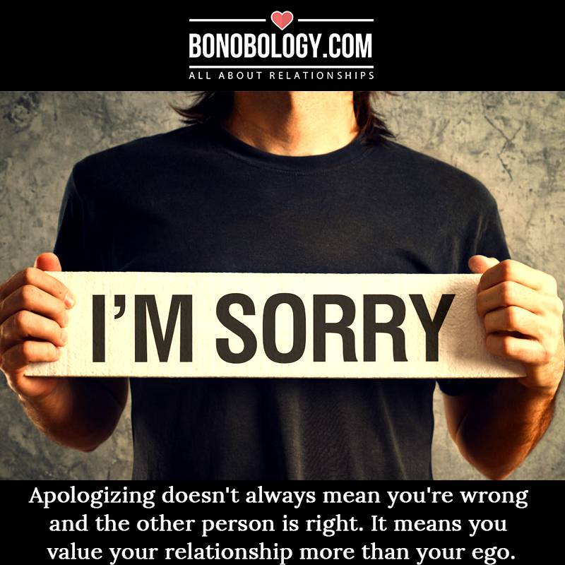 Is it too late to apologize?
