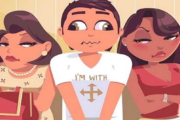 A man living in a joint family does not know whose side to take wife or mother