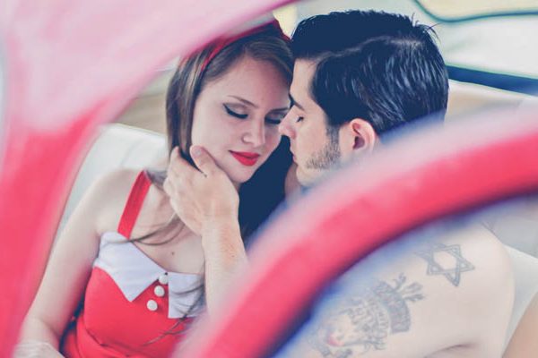 couple in car